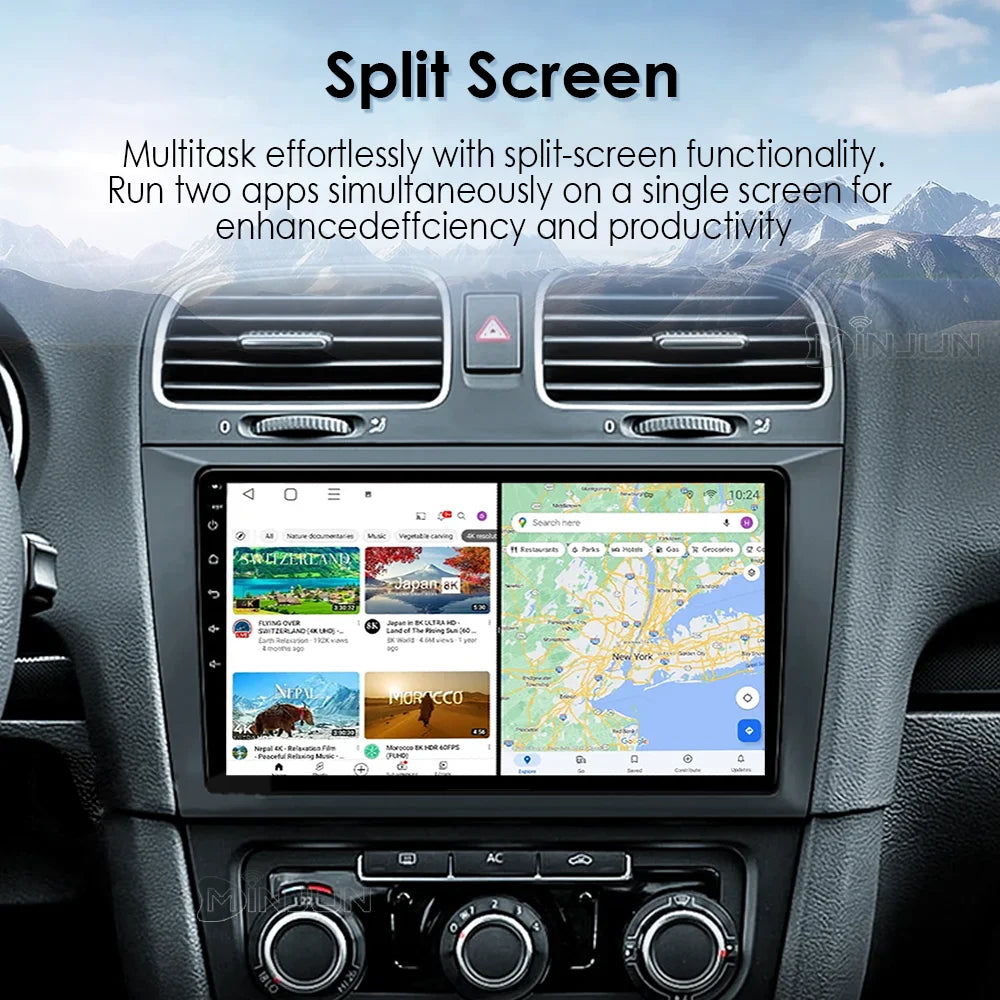 Android 15 Car Radio For VW Volkswagen Caravelle 6 T6 2015 - 2020 4G QLED