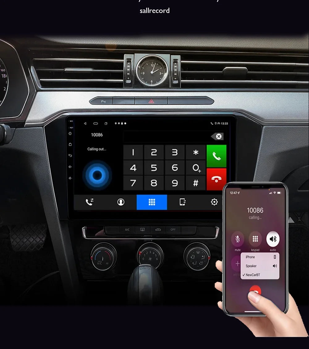 Android 15 Car Radio For VW Volkswagen Caravelle 6 T6 2015 - 2020 4G QLED