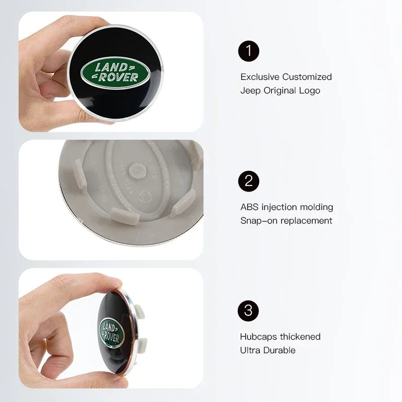 Land Rover Hub Cap Car Logo Center Cap High Quality Accessories For Land Rover Range Rover Evoque Velar