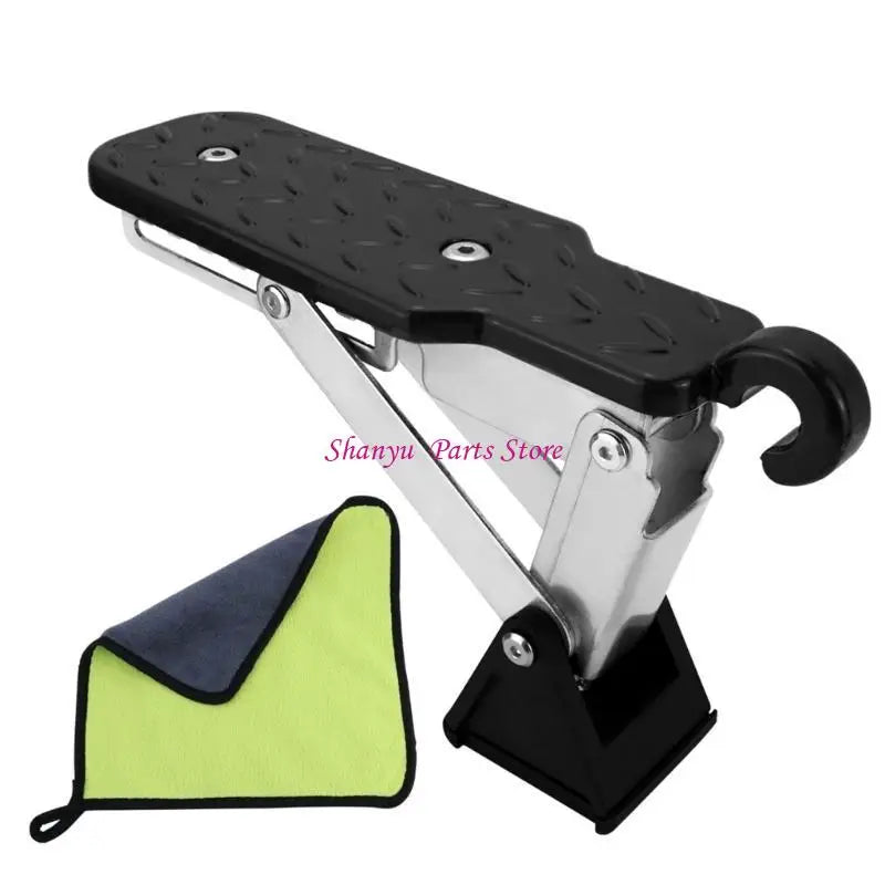 Foldable Car Door Step for Roof Access - 7 Adjustable Positions.