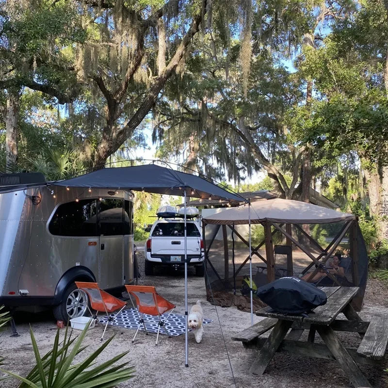 Universal Car Side Canopy Awning Aluminum 270*240cm Rear Tarp