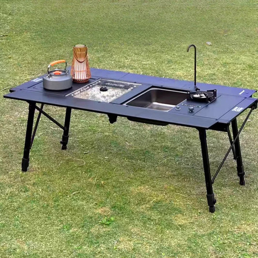 Camping IGT Table 4Unit Ultralight Aluminum Alloy Folding Outdoor Cooking Table