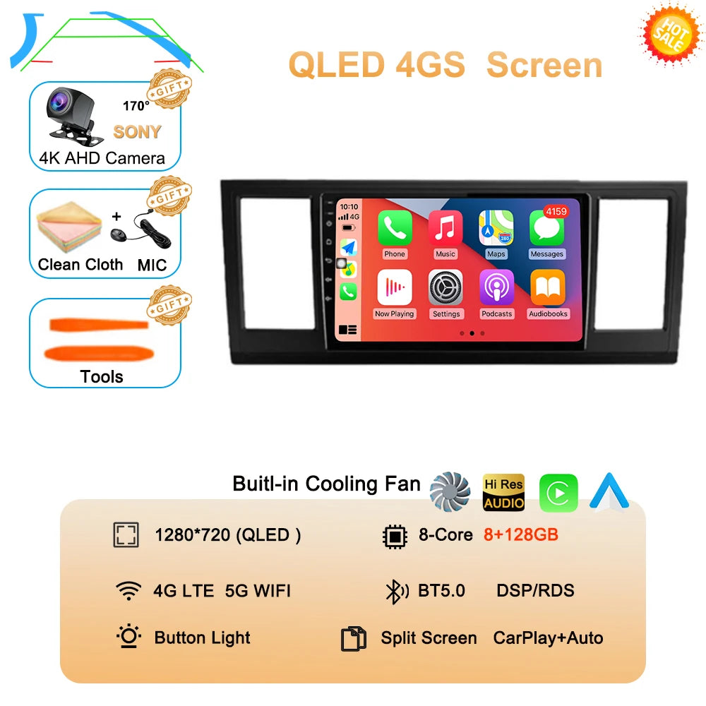 CERTIFIED - Android 15 Car Radio For VW Volkswagen Caravelle 6 T6 2015 - 2020 QLED Screen