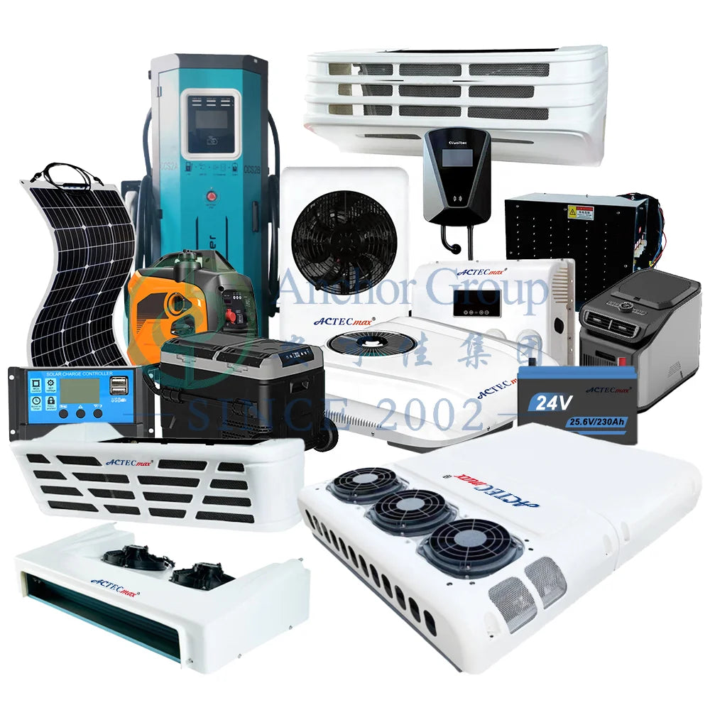 Camping Air Conditioner 2550BTU DC 24V AC100-240V ECO/MAX