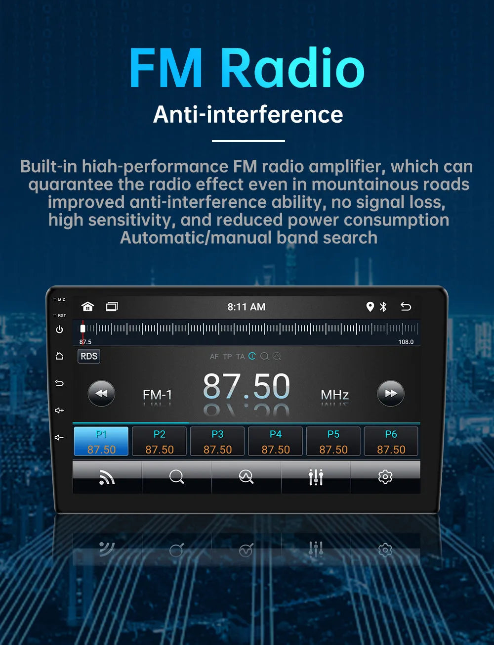 7/9/10 inch Universal Android 13 Car Radio 64G Autoradio android 2 Din car radio GPS BT Central Multimedia Smart car systems