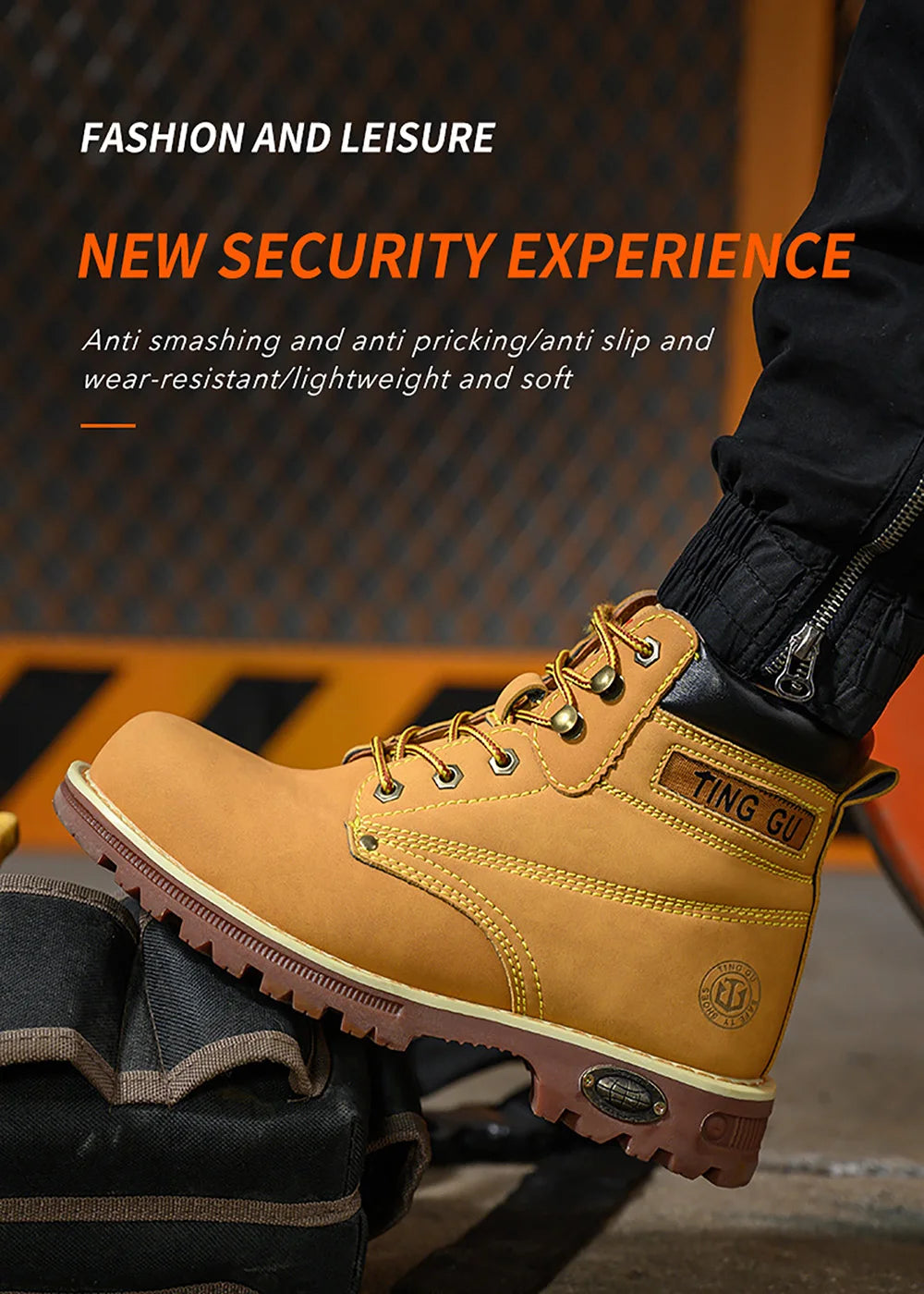 Waterproof Non-slip Boots - Leather Suede with anti-smash