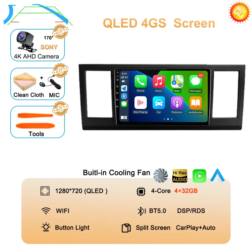 CERTIFIED - Android 15 Car Radio For VW Volkswagen Caravelle 6 T6 2015 - 2020 QLED Screen