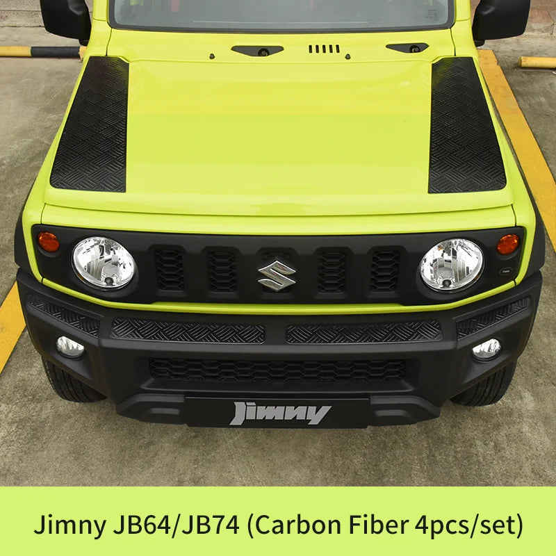 4pcs Car Front Bumper Lip Front Grille Cover Trim Body Kit Stainless Steel Decoration For Jimny JB64 JB74 Car Styling Accessory