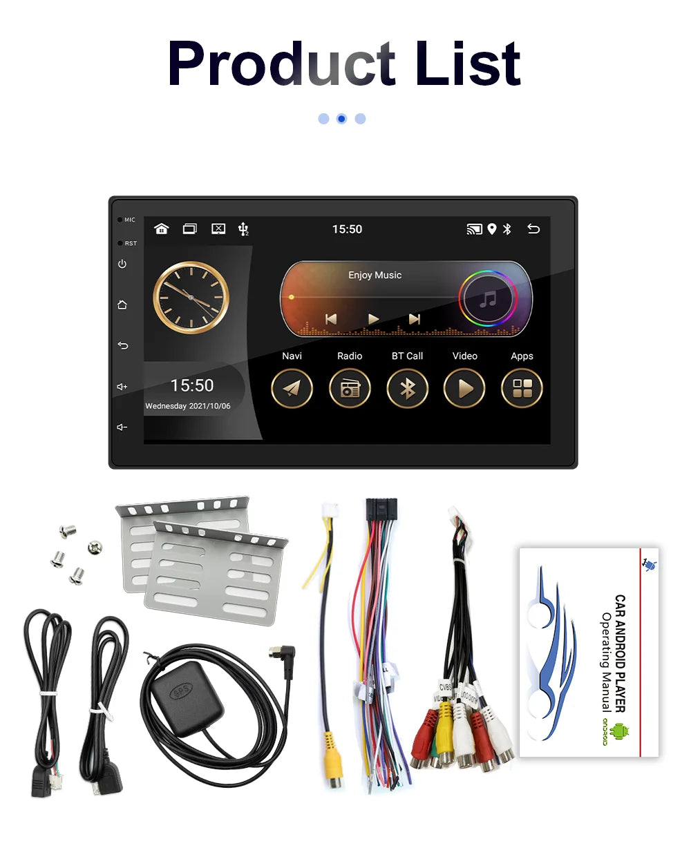 7/9/10 inch Universal Android 13 Car Radio 64G Autoradio android 2 Din car radio GPS BT Central Multimedia Smart car systems