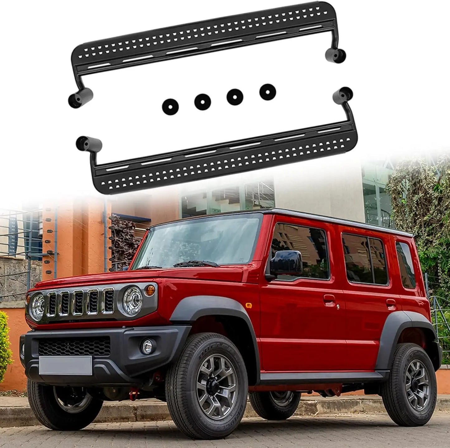 TELLIKA India Jimny 5 Door Accessories Factory Steel Running Boards Side Step Pedal Bars For New Suzuki Jimny 2023 2024