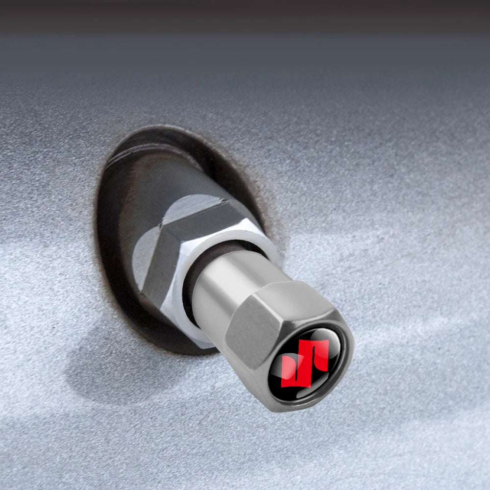 4Pcs/set Car Wheel Tire Valve Caps Air Stem Dust Covers For Suzuki Swift Sport Vitara Jimny SX4 Alto Splash Wagon Baleno Ignis