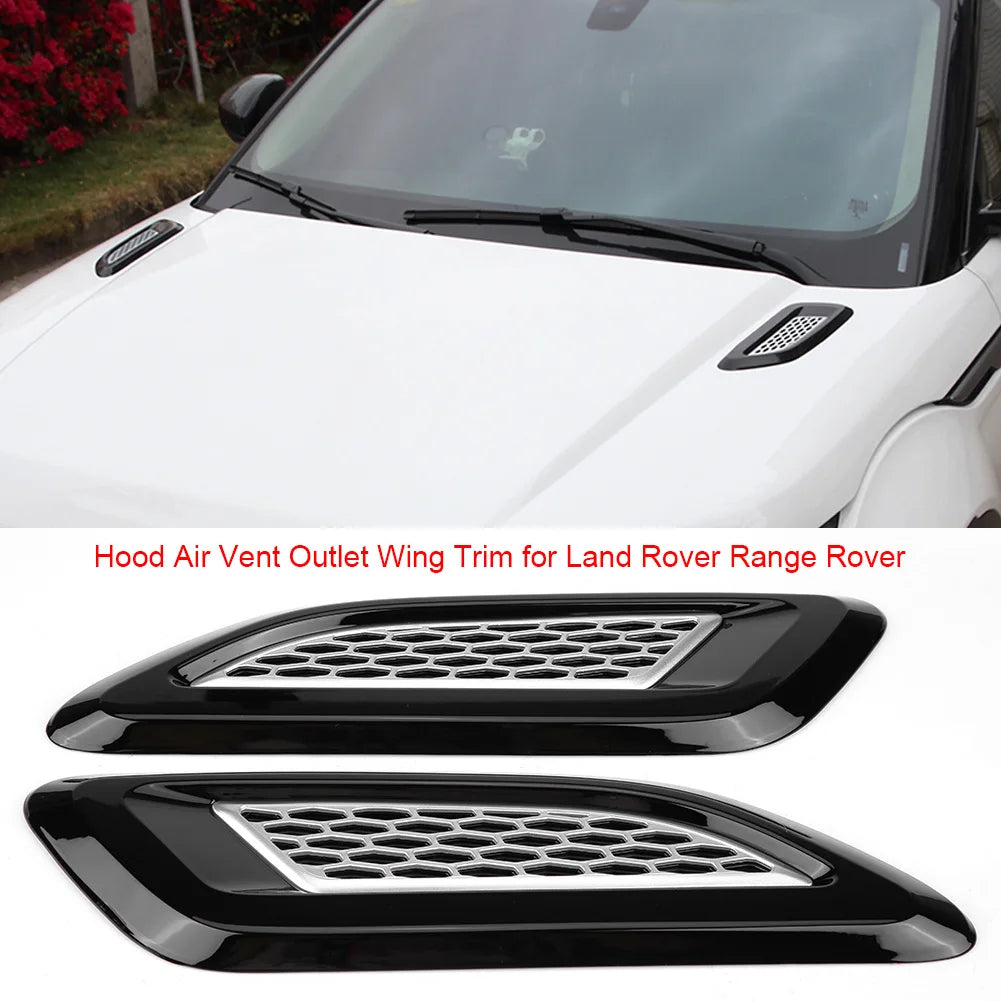 Exterior Hood Air Vent Outlet Wing Trim for Land Rover and many other Models