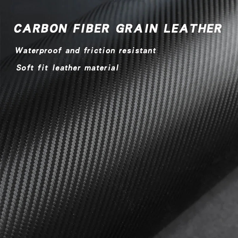 Car Carbon Fibre 3D Door Strip. Luminous Fluorescent.