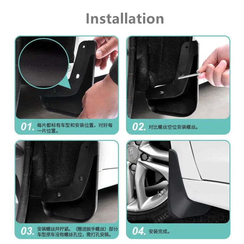 4pcs Car Mudflaps for Suzuki Jimny 2019-2023