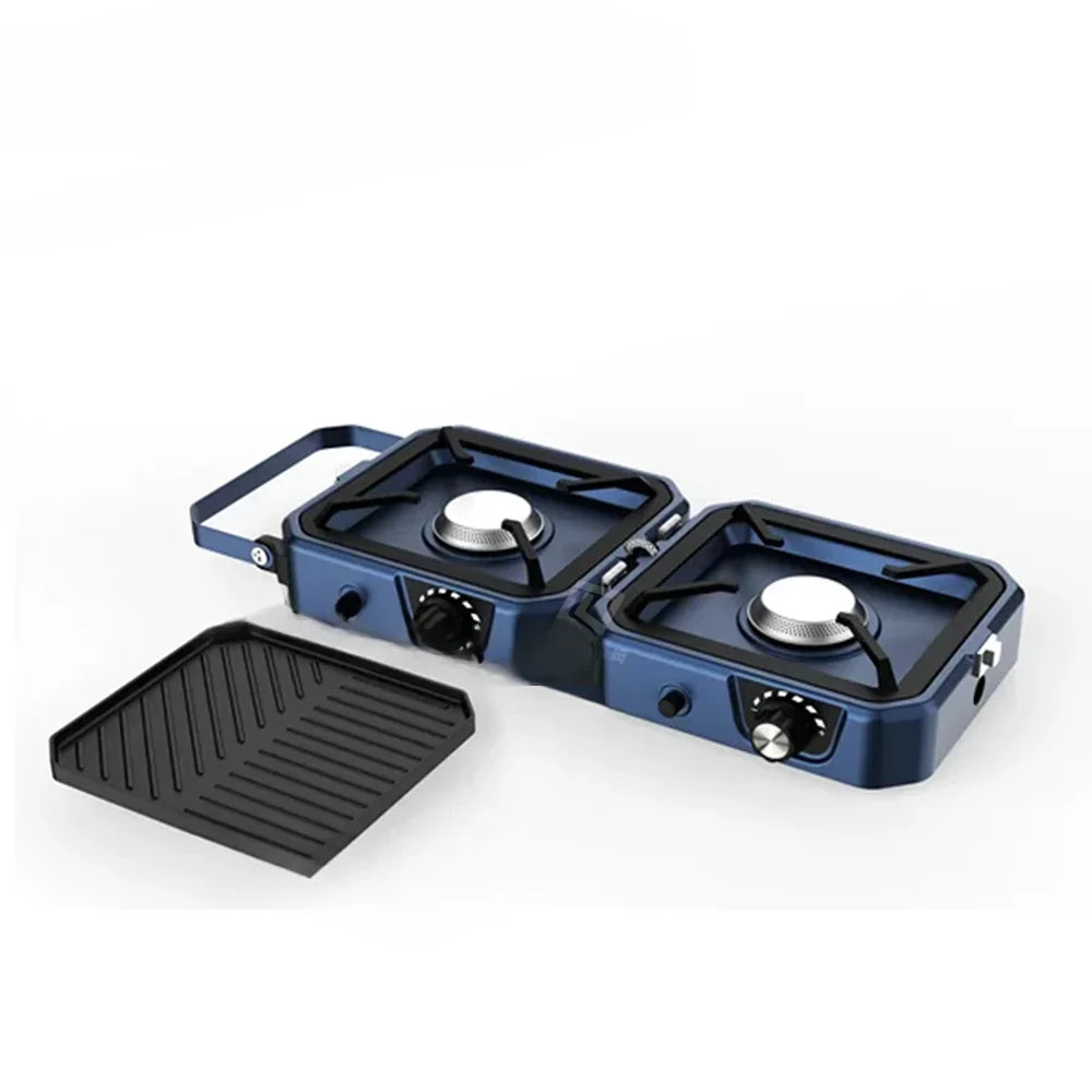 Portable Folding Two Burner Camping Gas Stove