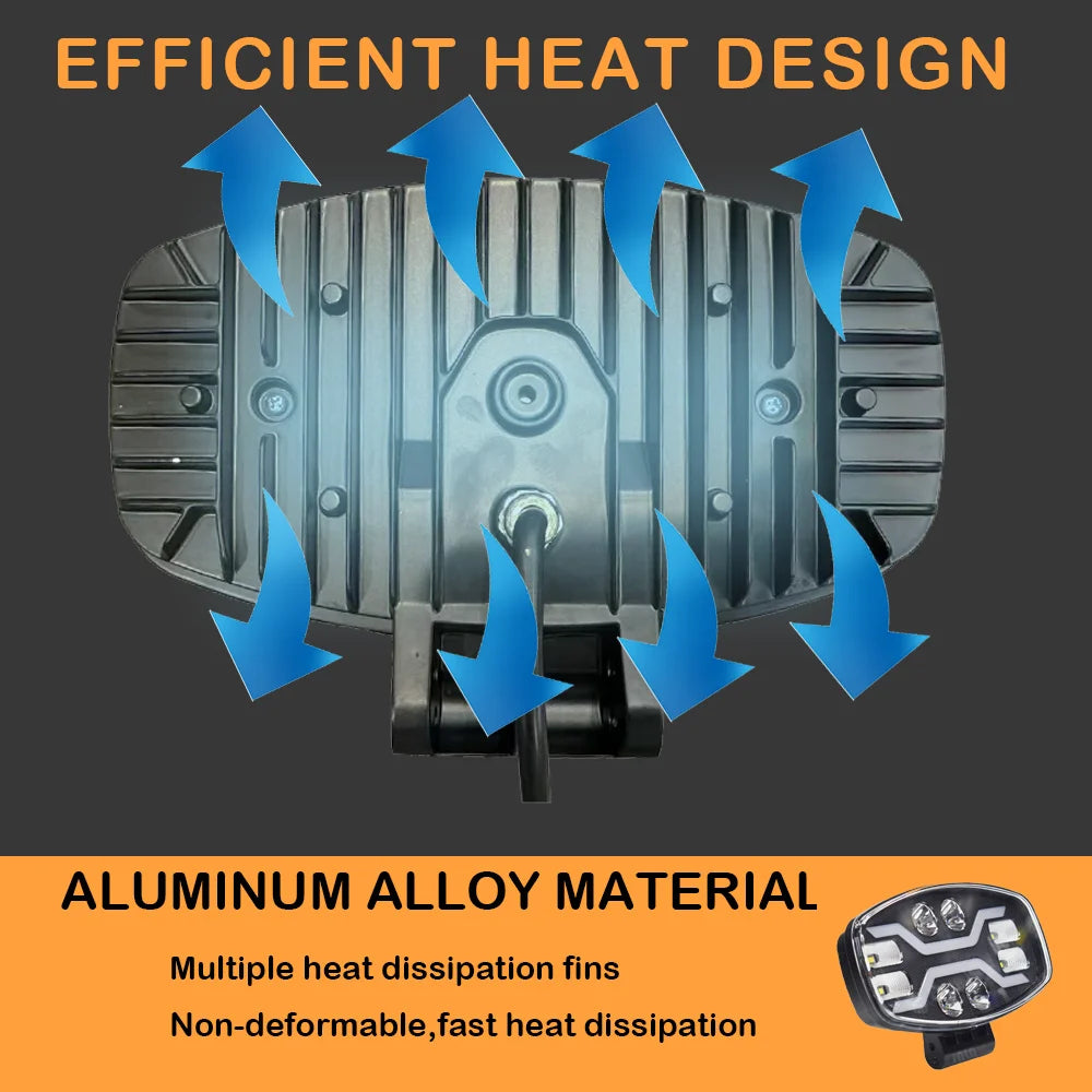 JALVN7 LED Driving Spotlight t DRL Yellow/White 100W 22000LM