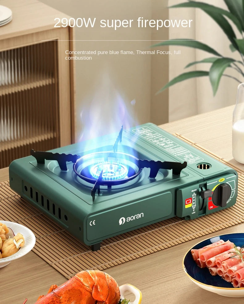 Camping Stove Gas Portable Windbreak Foldable