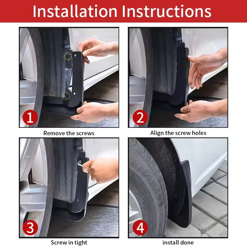 For SUZUKI Jimny 2019-2021 Automotive Tire Mudguard Waterproof Prevent Mud Splashing