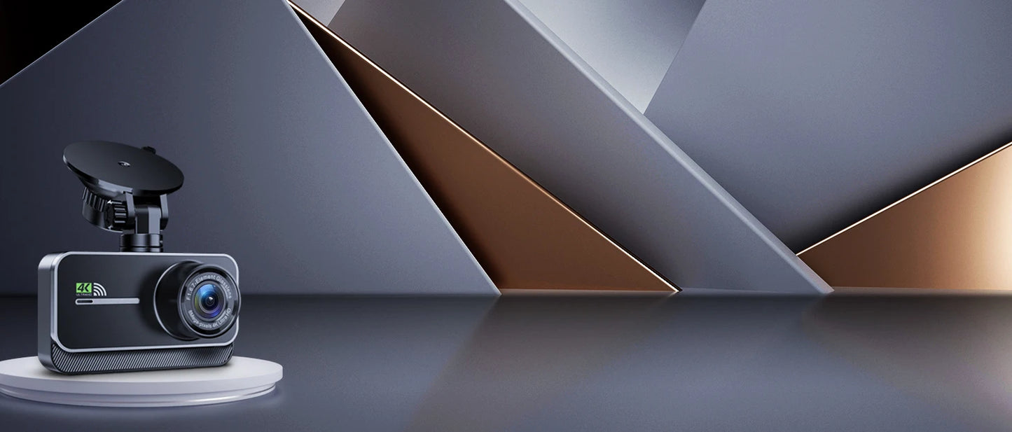 Dash Cam for Cars Car Camera Dash Cam 4K WIFI Camera for Car Front and Rear Dash Camera Black Box 24H Parking Mode Recorder