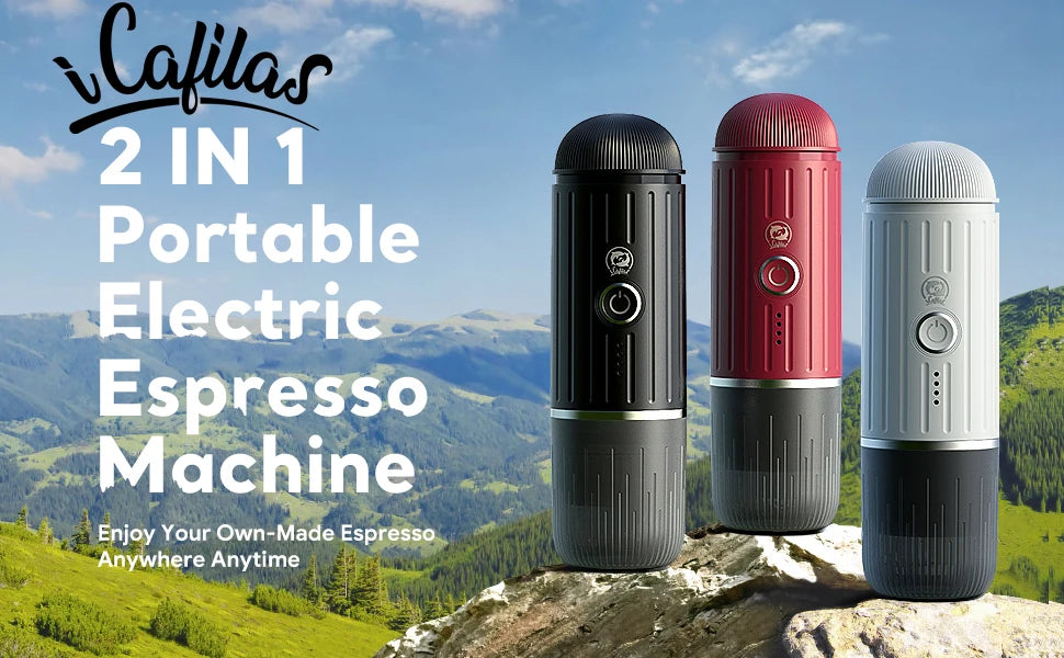 i-Cafilas: Auto, Wireless Electric Espresso Maker Fit Nespresso Capsule & Coffee Powder