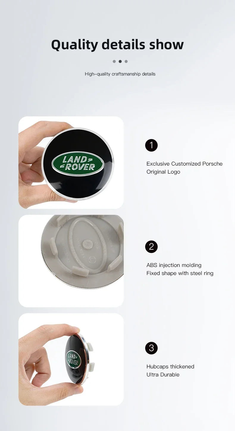 Land Rover Hub Cap Car Logo Center Cap High Quality Accessories For Land Rover Range Rover Evoque Velar