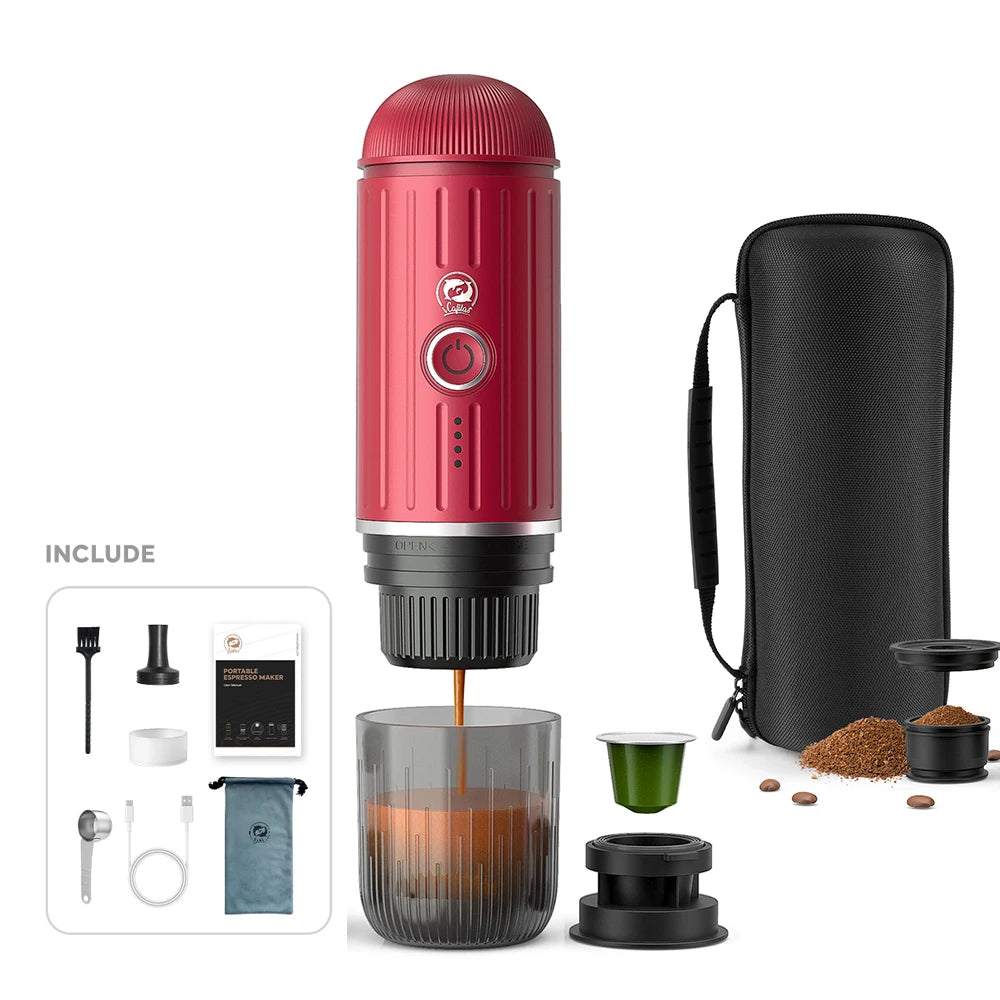 i-Cafilas: Auto, Wireless Electric Espresso Maker Fit Nespresso Capsule & Coffee Powder