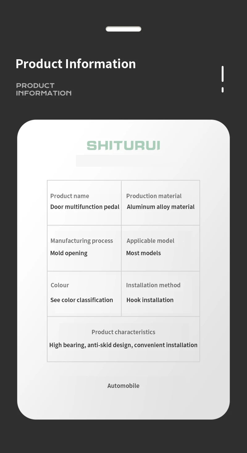 Car Door Step Safety Hammer Universal Auto Roof Rack Step. Designed for Suzuki Jimny but fits all SUV.