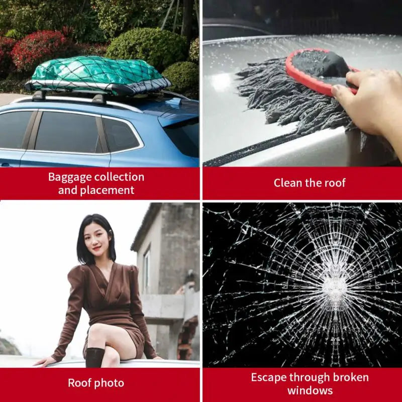 Car Door Step Safety Hammer Universal Auto Roof Rack Step. Designed for Suzuki Jimny but fits all SUV.