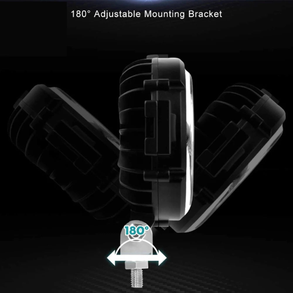 7 Inch 150W Round Spot LED Pods Light Bar High/Low Beam DRL led work Driving Lamp for Truck Jeep Off Road SUV UTV ATV Fog LED