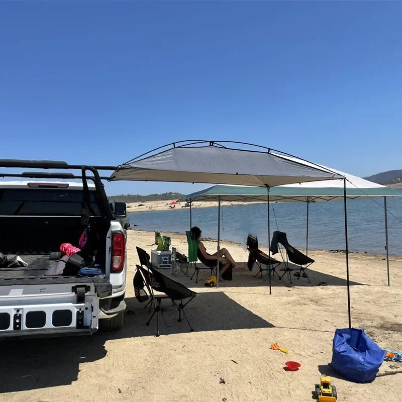 Universal Car Side Canopy Awning Aluminum 270*240cm Rear Tarp