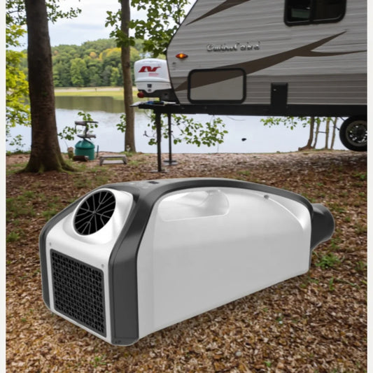Camping Air Conditioner 2550BTU DC 24V AC100-240V ECO/MAX