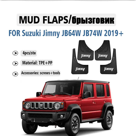 FOR Suzuki Jimny J2019-2025 Mudguard Fender Mud Flap Guard Splash Mudflaps 4pcs