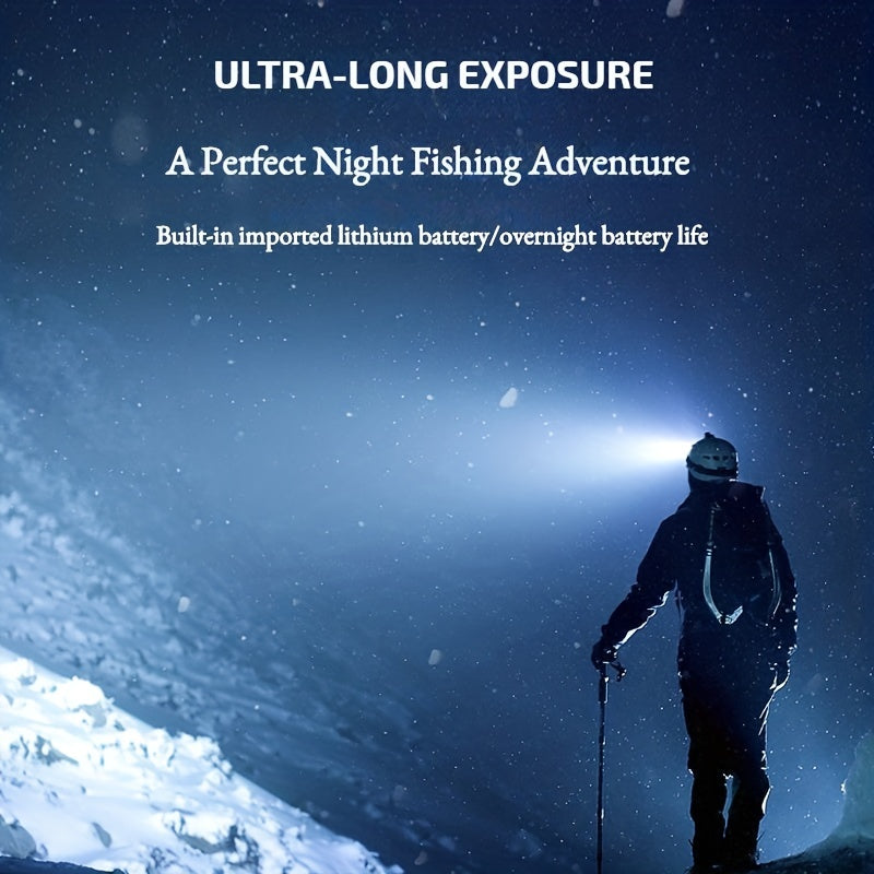 Dericam USB Rechargeable Headlamp Portable 5LED Headlight.