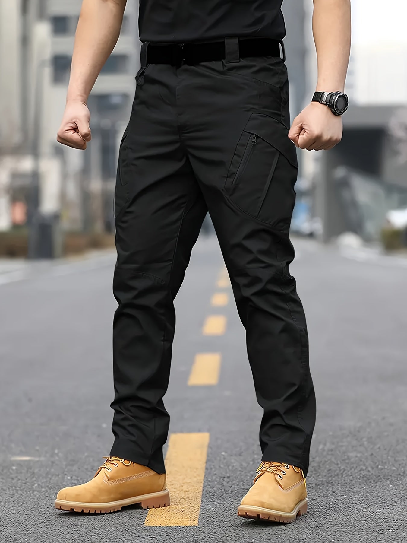 Men's Tactical and Outdoor Military Pants Without Belt.