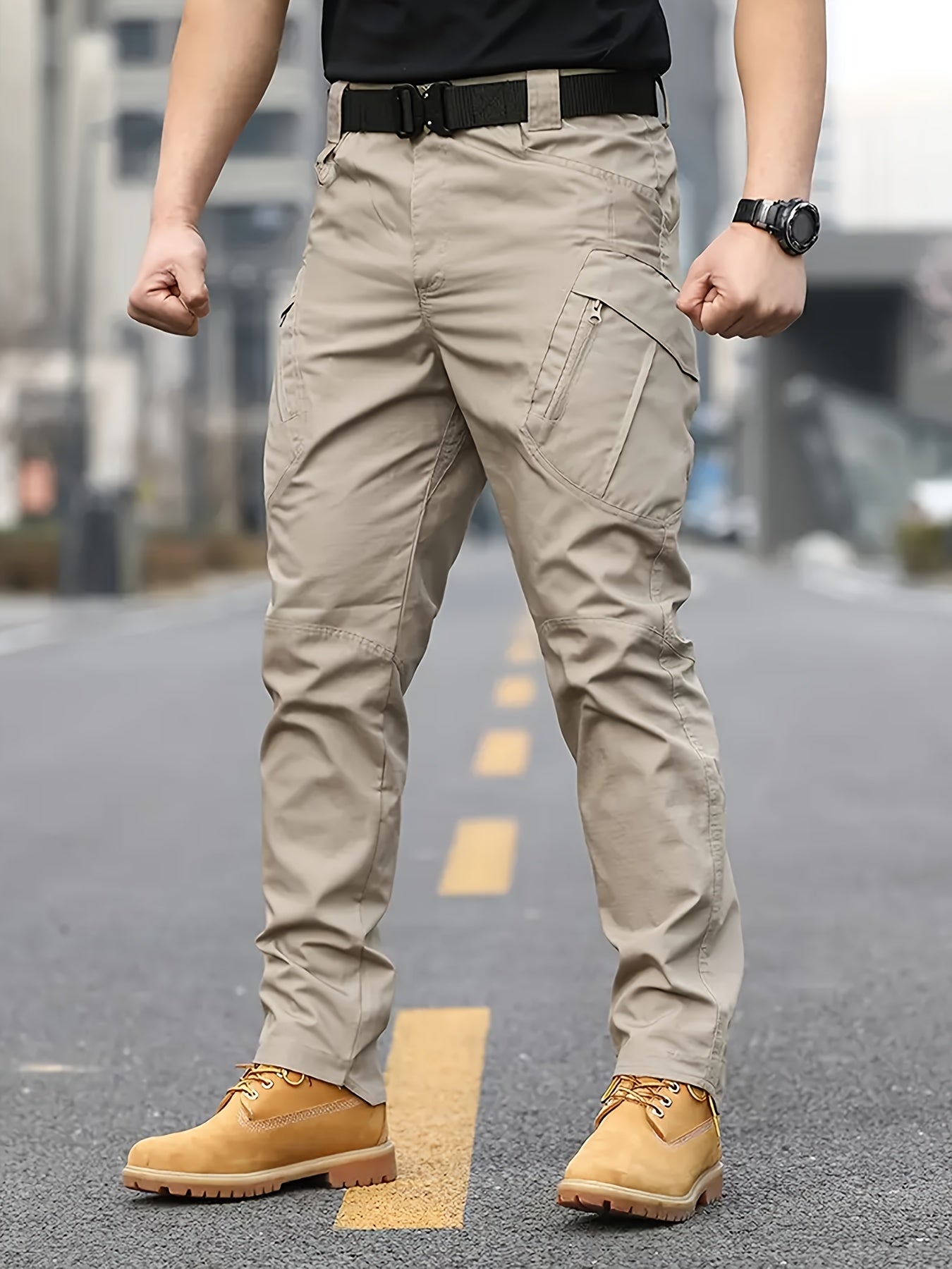 Men's Tactical and Outdoor Military Pants Without Belt.