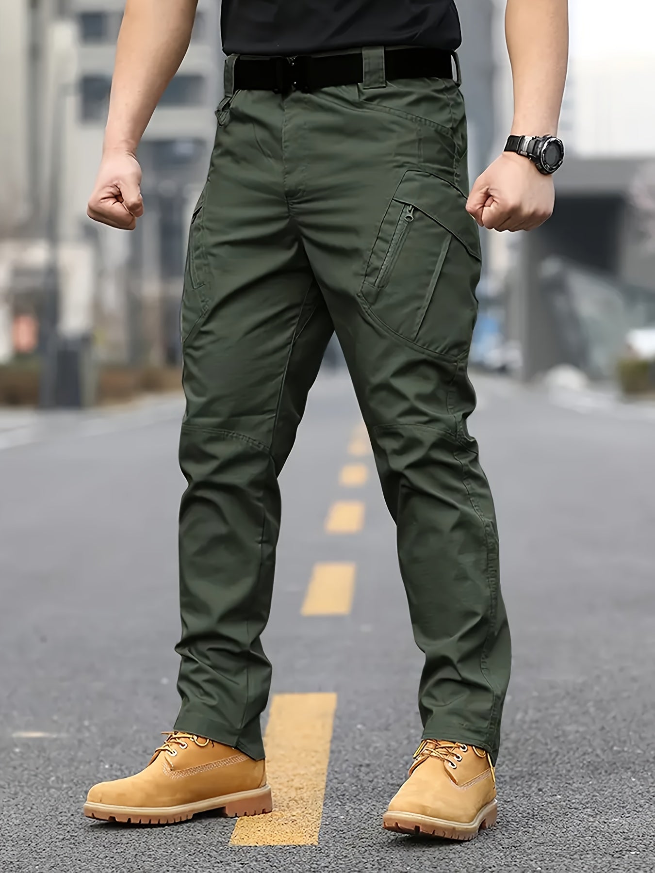 Men's Tactical and Outdoor Military Pants Without Belt.