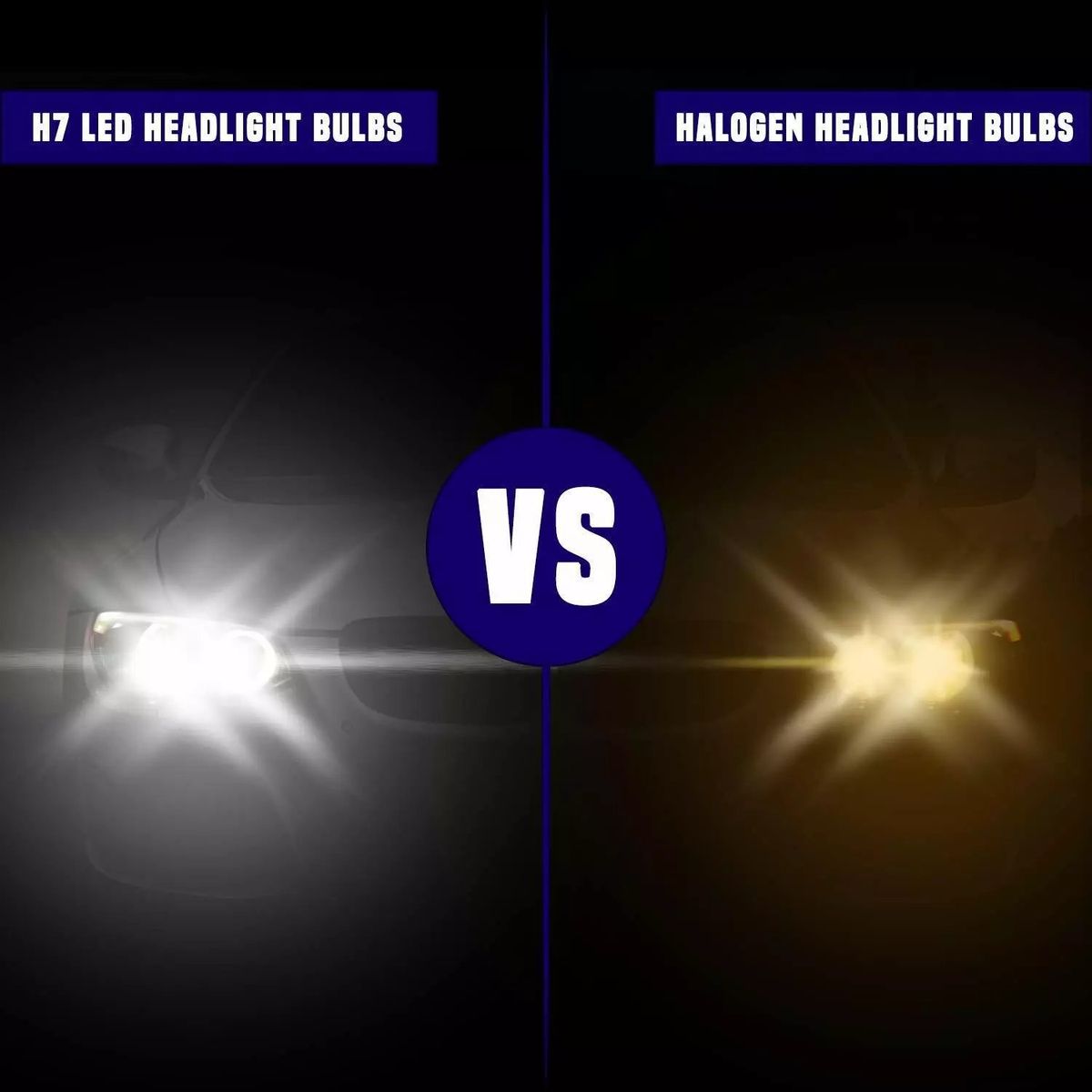 9005 200W Ultra Bright LED Vehicle Headlight 15000 Lumens With Cooling Fan