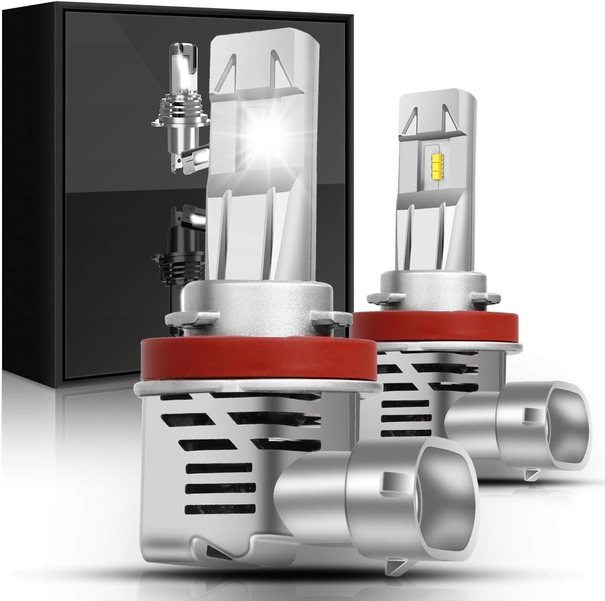 9005 200W Ultra Bright LED Vehicle Headlight 15000 Lumens With Cooling Fan